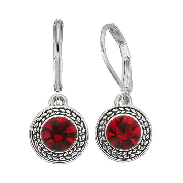 Napier Drop Earrings - Red