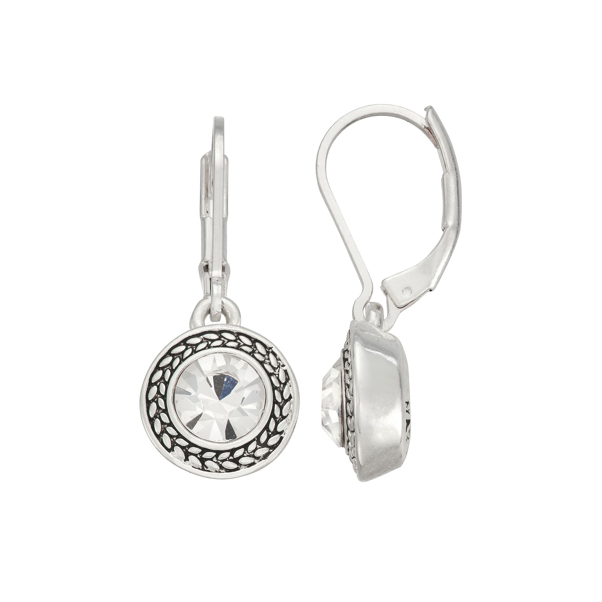 Napier Drop Earrings, Womens, White