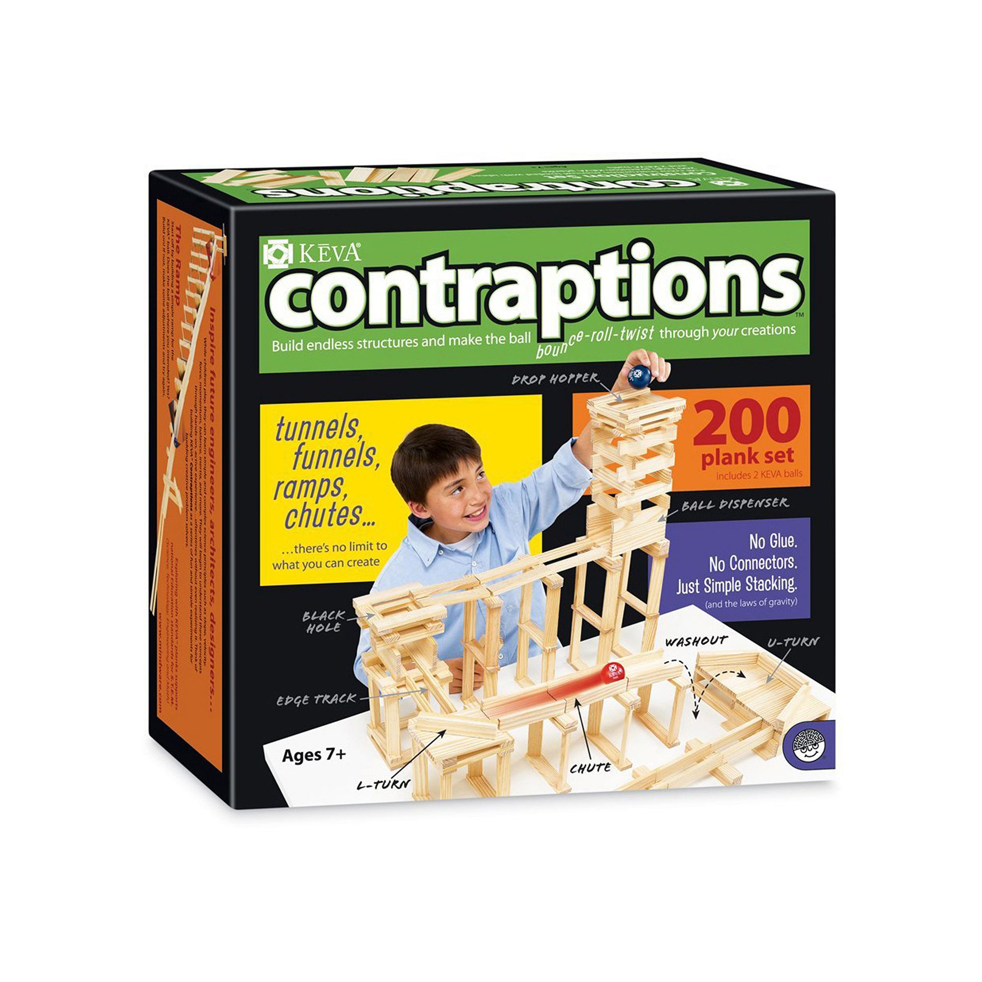 MindWare KEVA Contraptions - 200 Plank Set, Multicolor