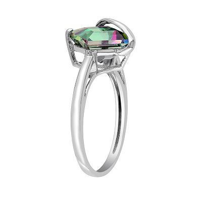 Stella Grace Exotic Green Topaz 10k White Gold Ring