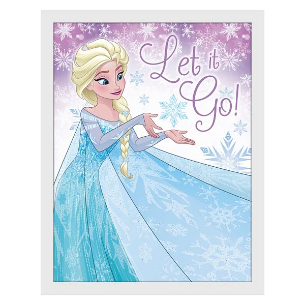 Disney S Frozen Elsa Let It Go Framed Canvas Wall Art