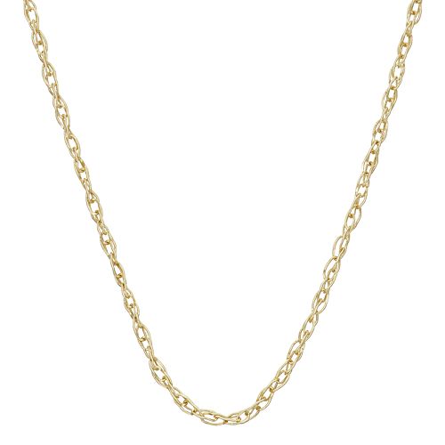 14k Gold Cable Chain Necklace 18 in.