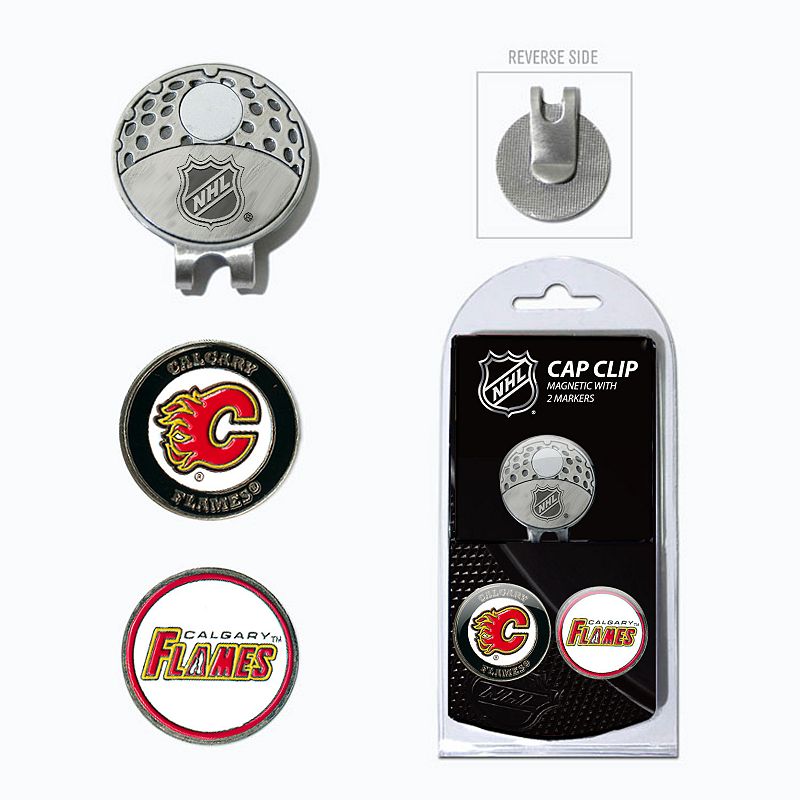 Team Golf Calgary Flames Cap Clip & Magnetic Ball Markers, Multicolor