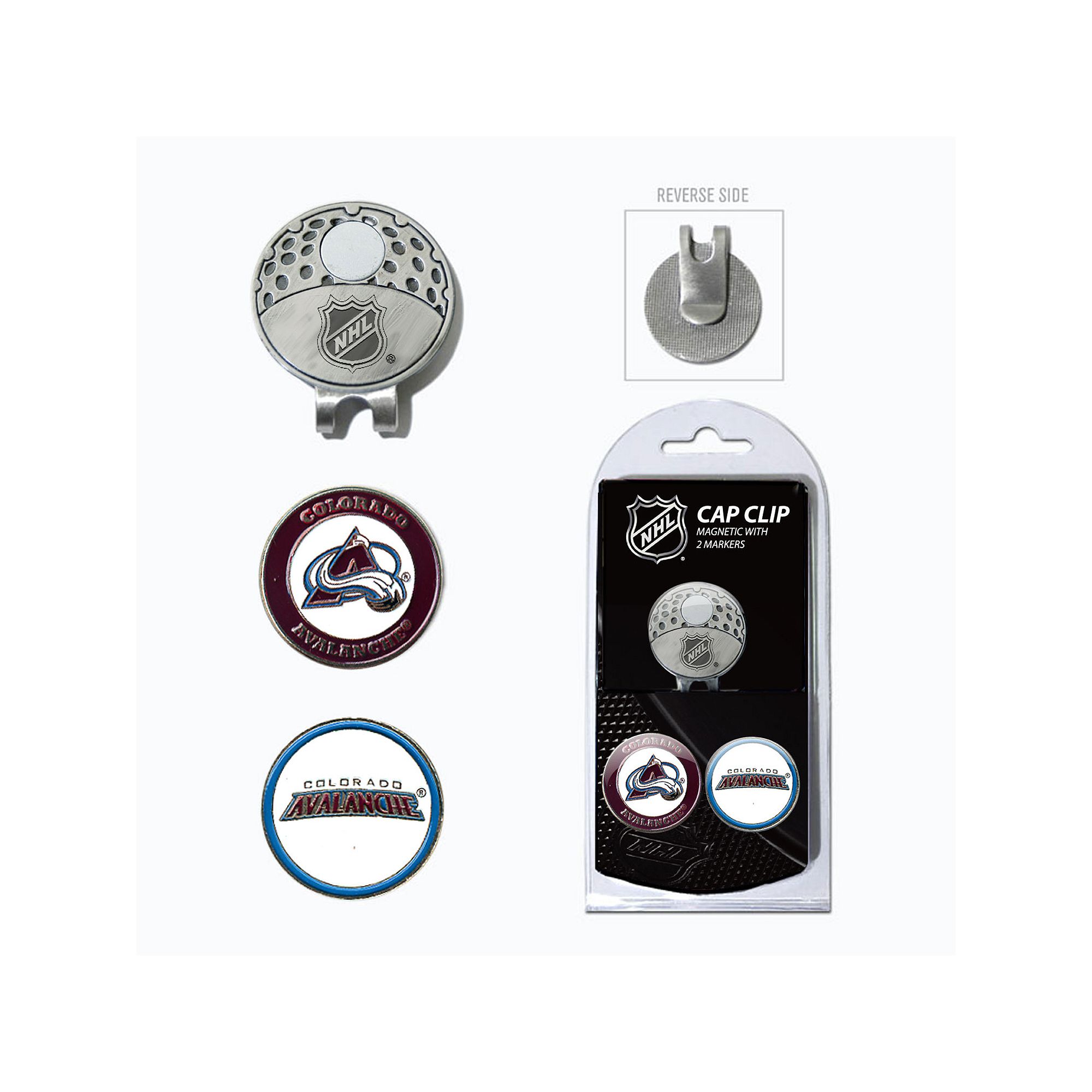 Team Golf Colorado Avalanche Cap Clip & Magnetic Ball Markers