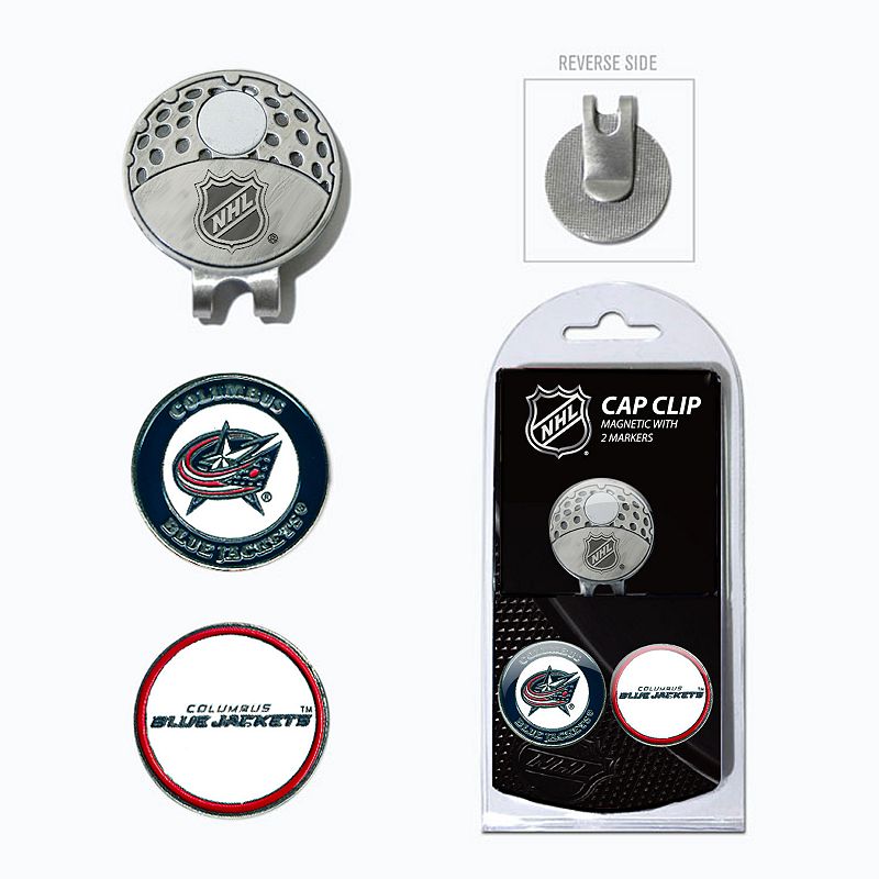 Team Golf Columbus Blue Jackets Cap Clip & Magnetic Ball Markers, Multicolo