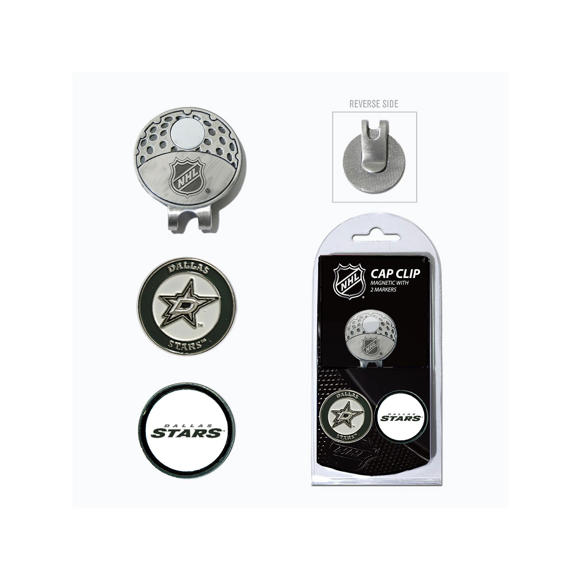 Team Golf Dallas Stars Cap Clip & Magnetic Ball Markers, Str Team