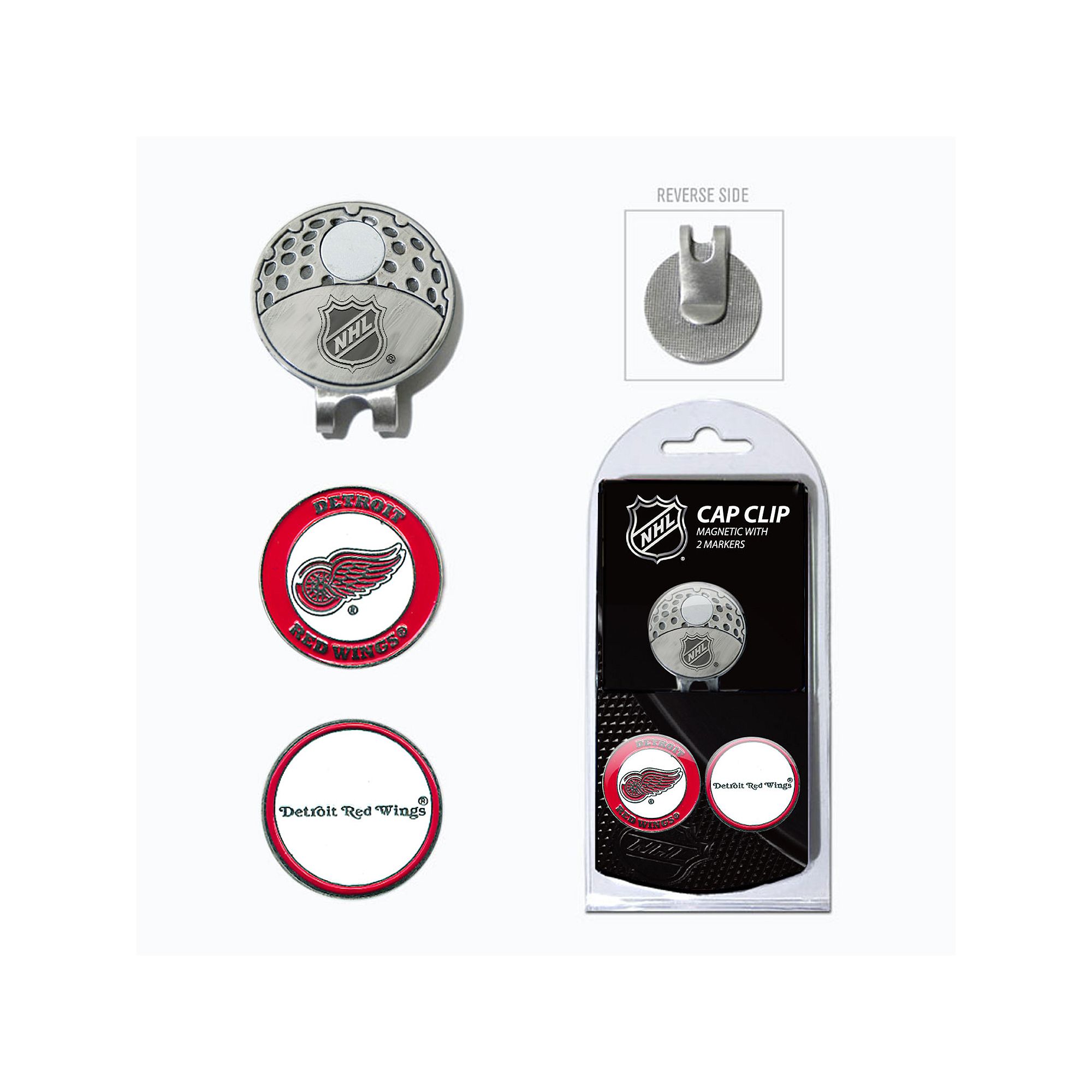 Team Golf Detroit Red Wings Cap Clip & Magnetic Ball Markers