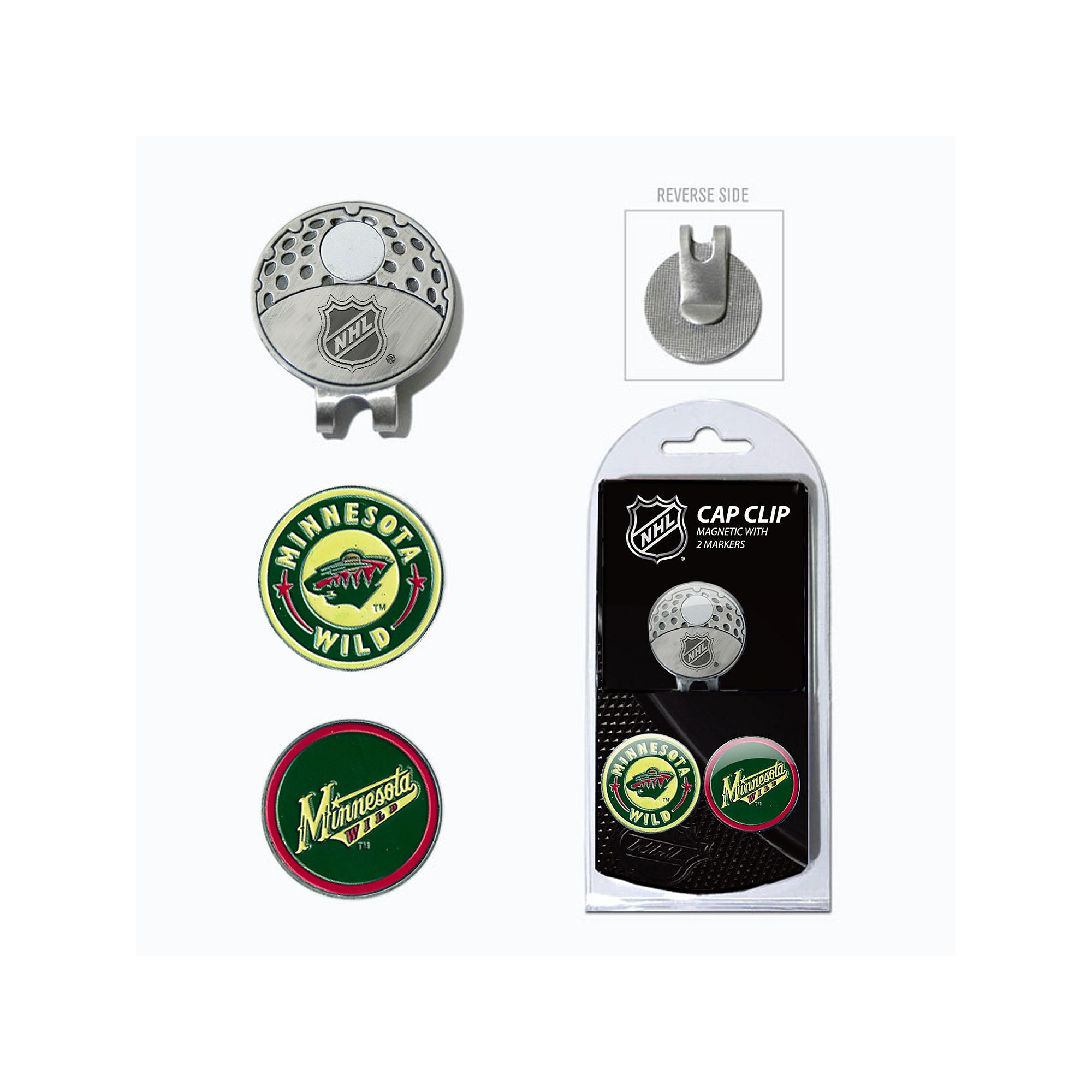 Team Golf Minnesota Wild Cap Clip & Magnetic Ball Markers