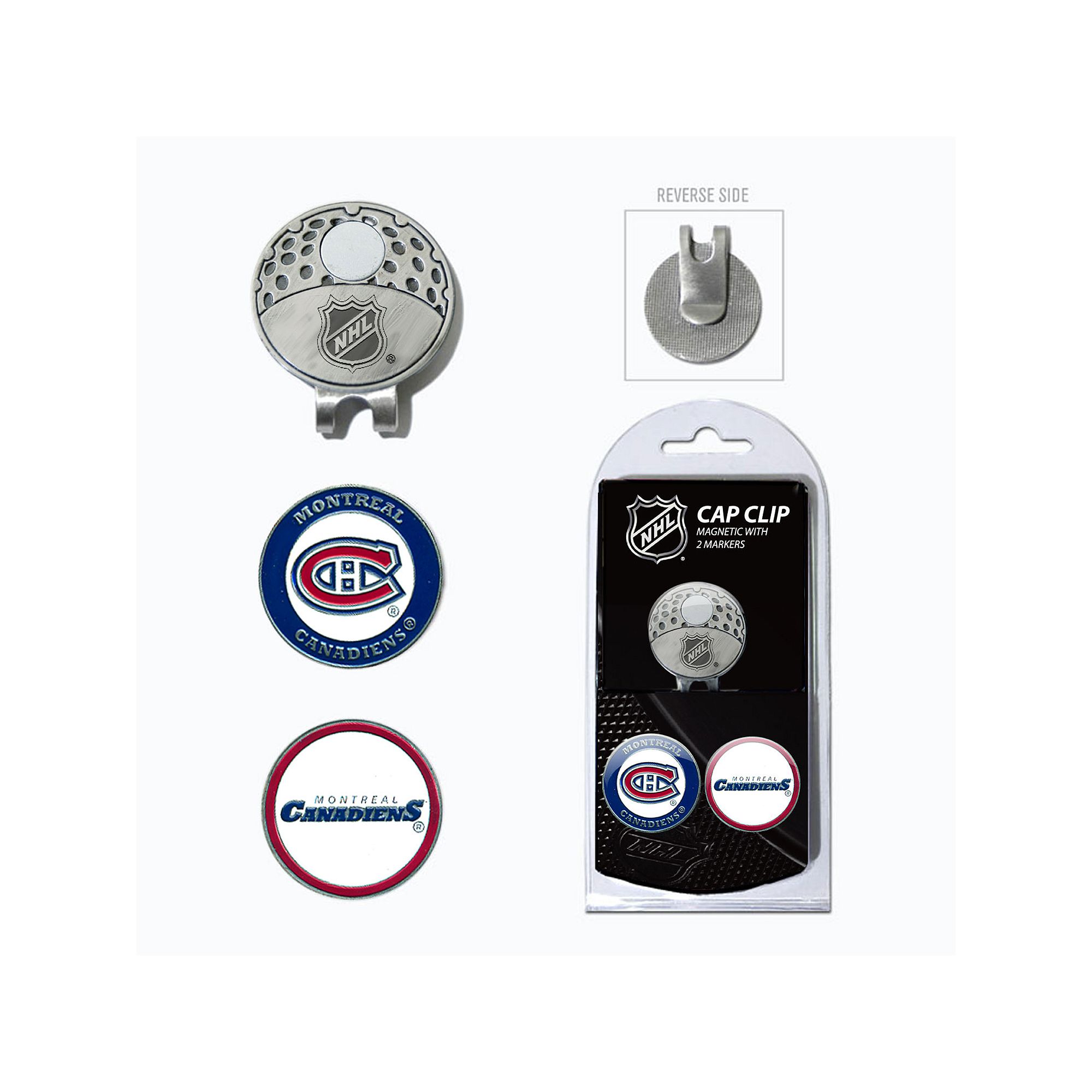 Team Golf Montreal Canadiens Cap Clip & Magnetic Ball Markers, Cnd Team