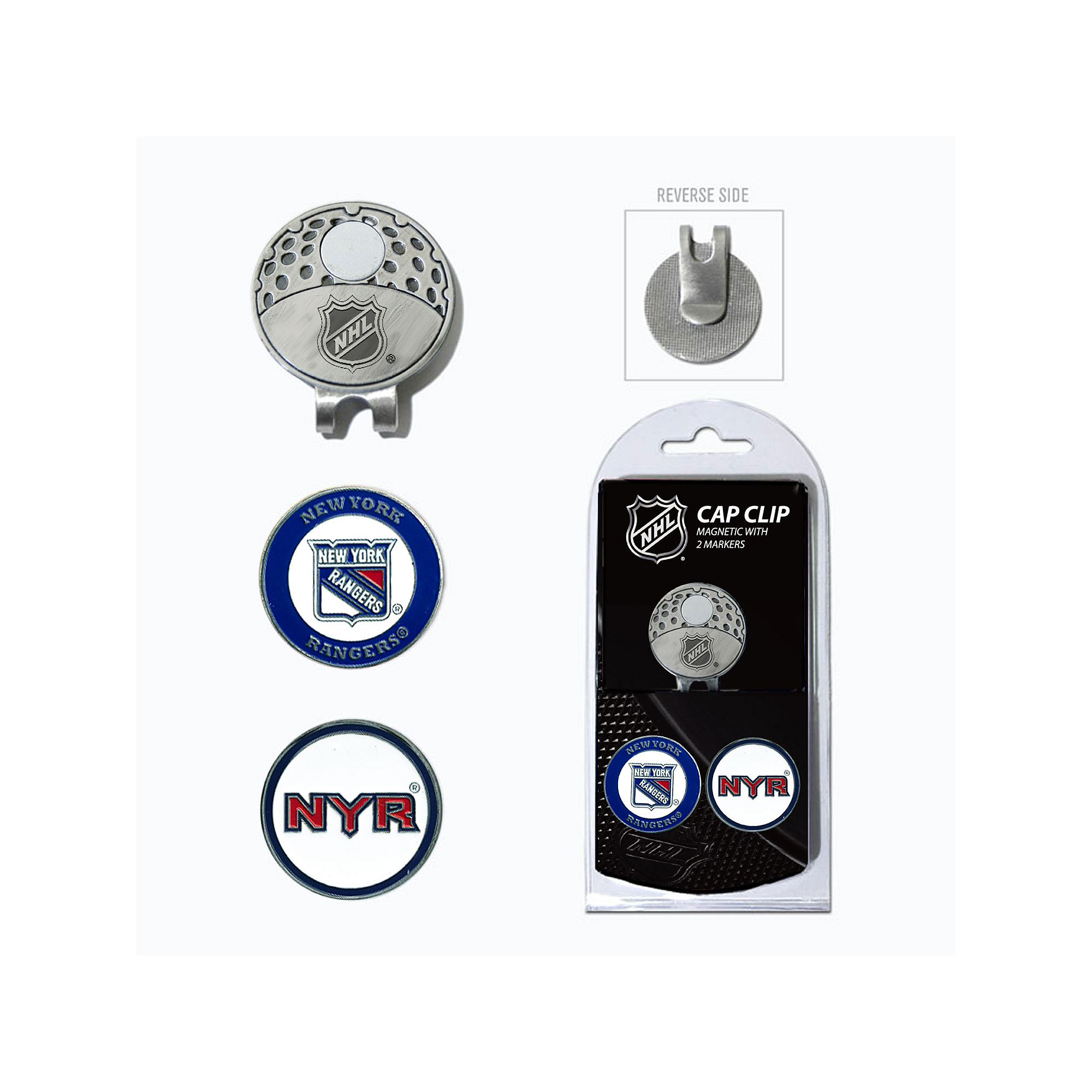 Team Golf New York Rangers Cap Clip & Magnetic Ball Markers, Ran Team