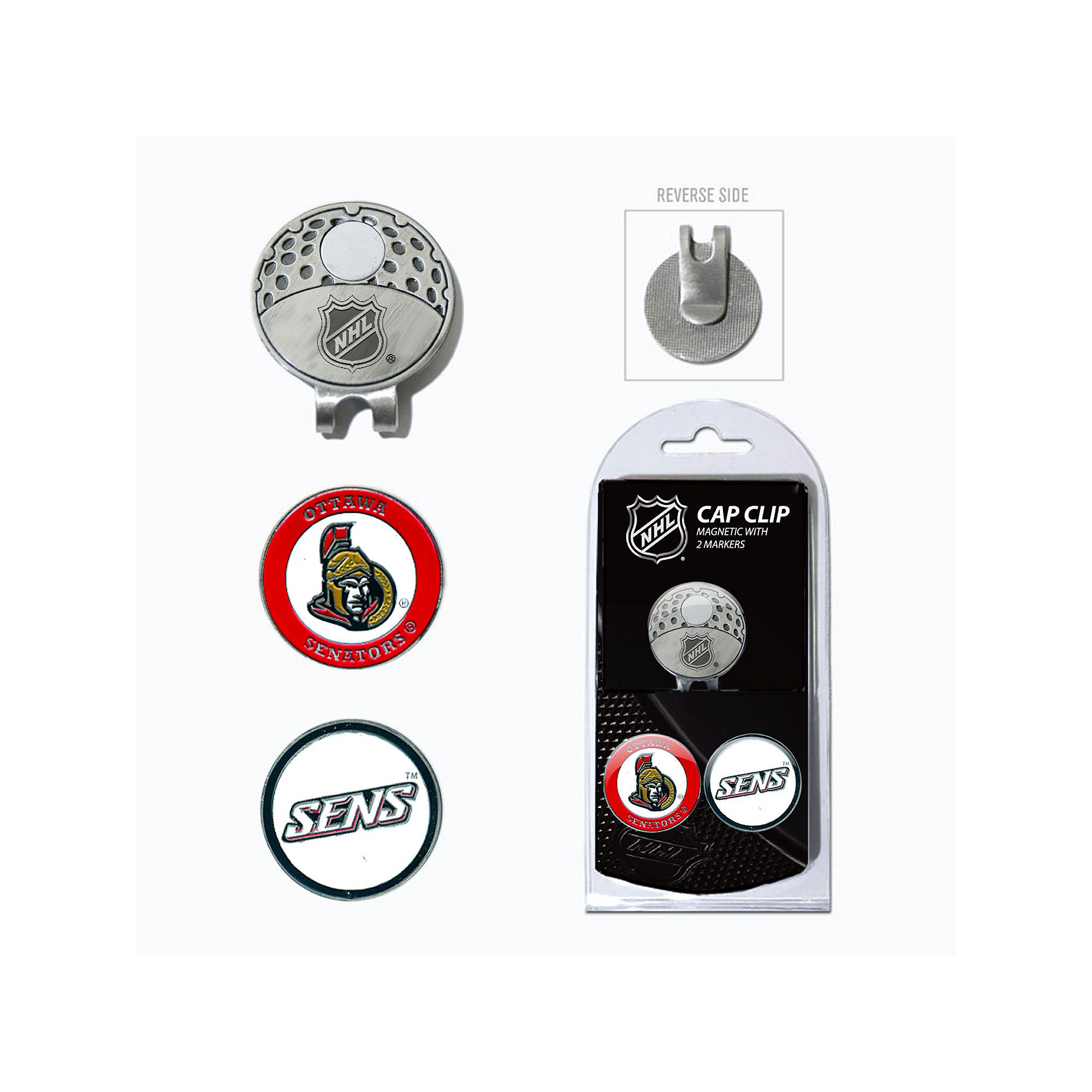 Team Golf Ottawa Senators Cap Clip & Magnetic Ball Markers, Sen Team