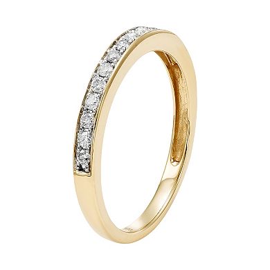 1/4 Carat T.W. IGL Certified Diamond 14k Gold Wedding Ring