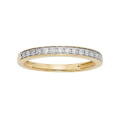 1/4 Carat T.W. IGL Certified Diamond 14k Gold Wedding Ring