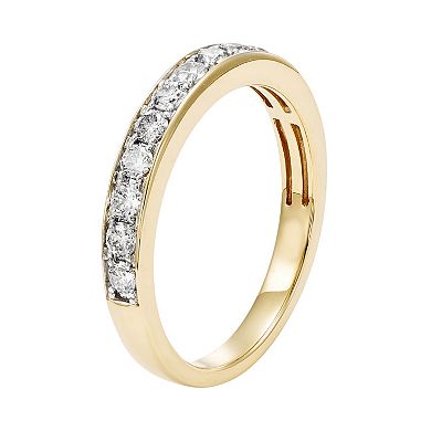 1/2 Carat T.W. IGL Certified Diamond 14k Gold Wedding Ring