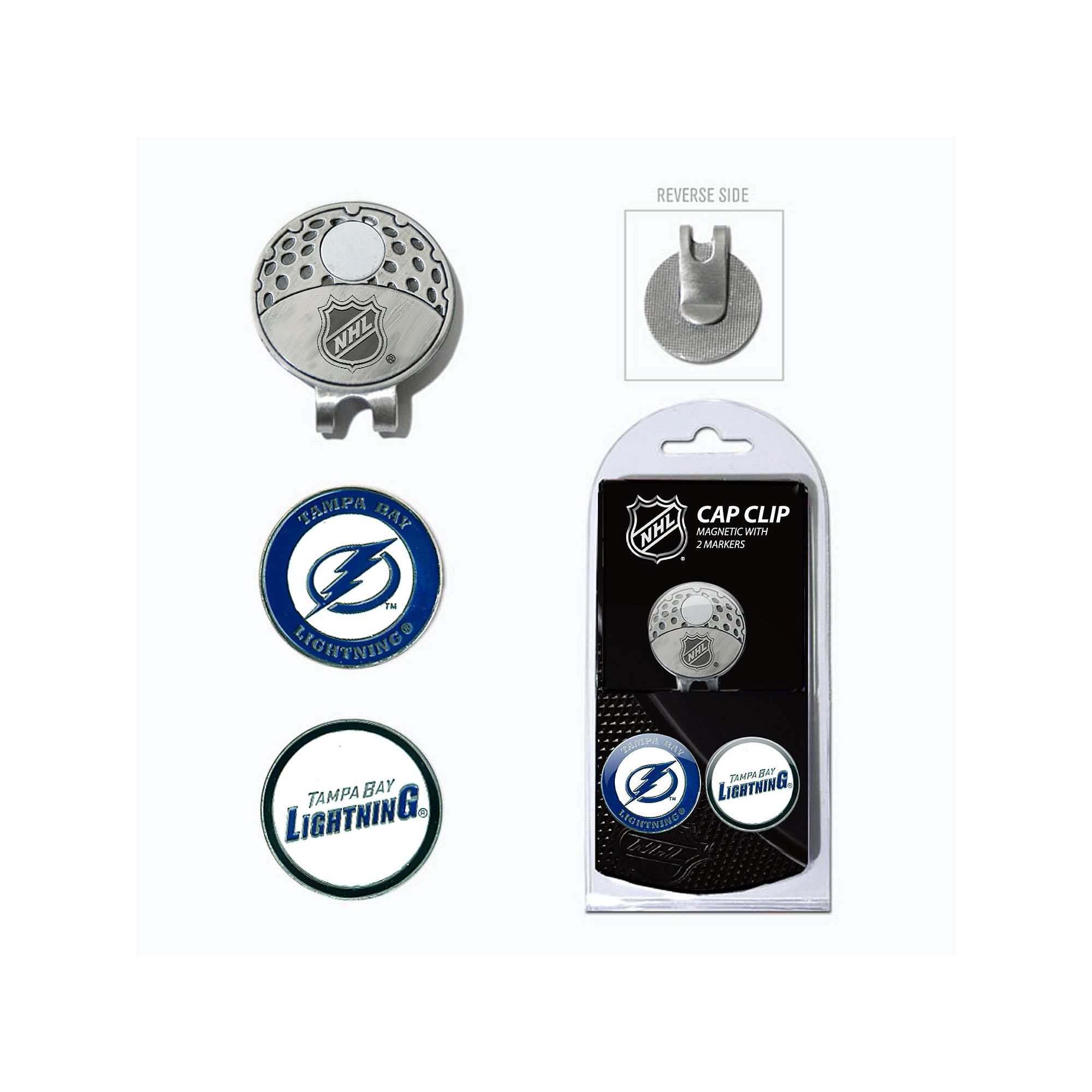 Team Golf Tampa Bay Lightning Cap Clip & Magnetic Ball Markers, Lgh Team