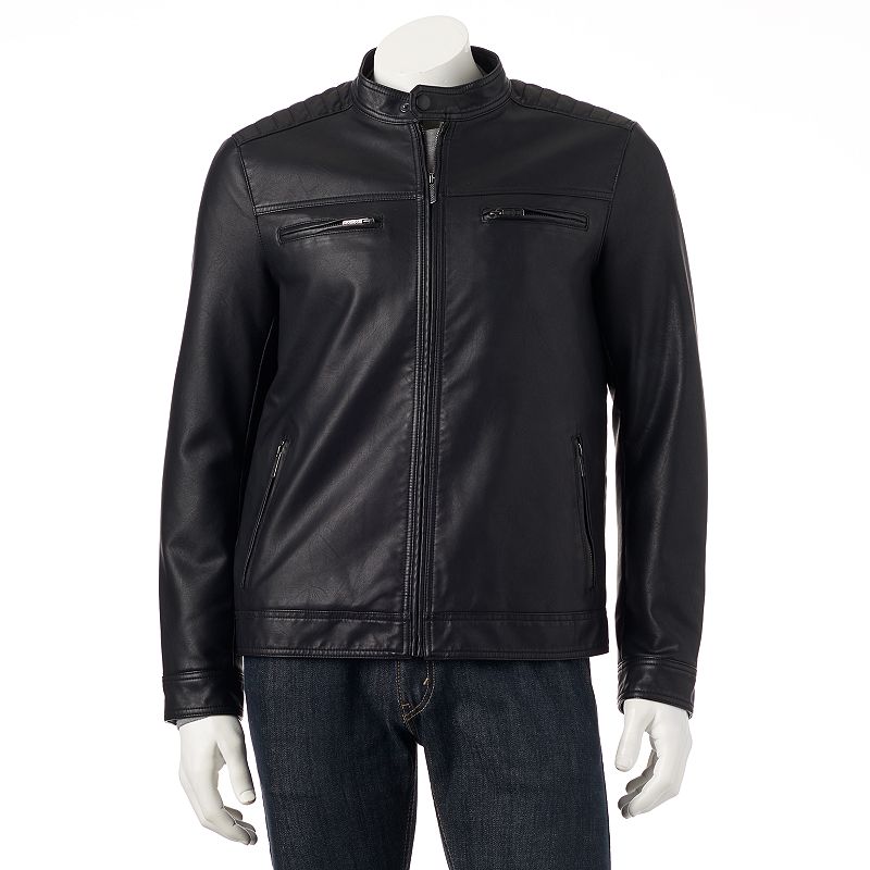 Faux Leather Moto Jacket | Kohl's