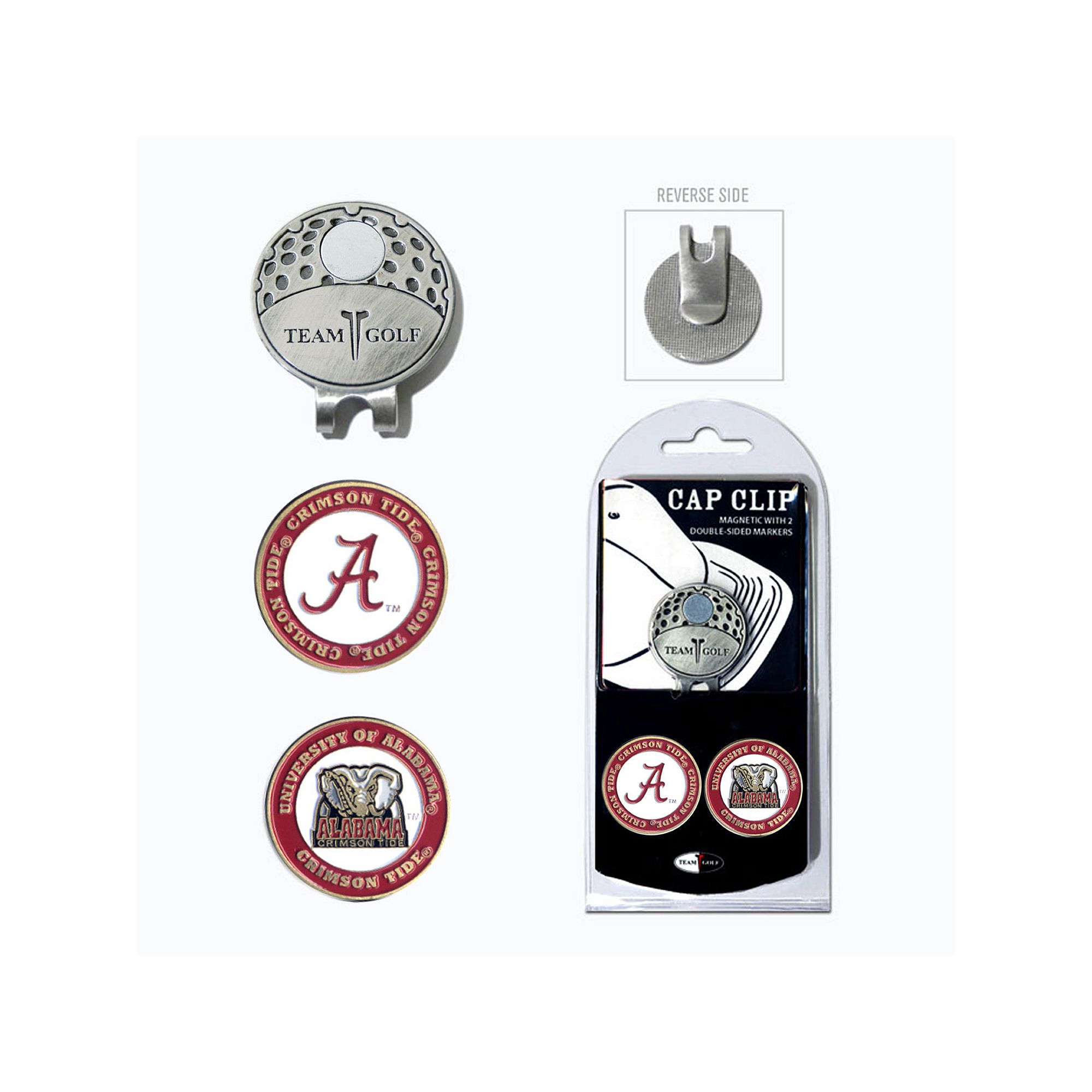 Team Golf Alabama Crimson Tide Cap Clip & Magnetic Ball Markers