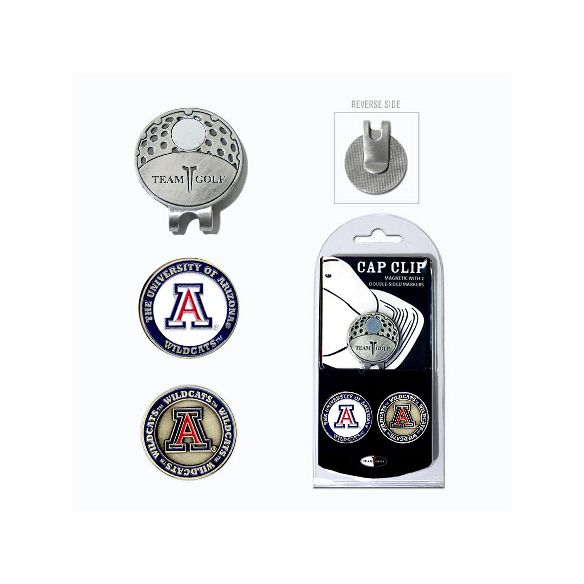 Team Golf Arizona Wildcats Cap Clip & Magnetic Ball Markers