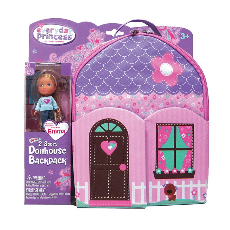 Neat-Oh! Everyday Princess ZipBin Doll Dollhouse Backpack & Doll Set, Multi