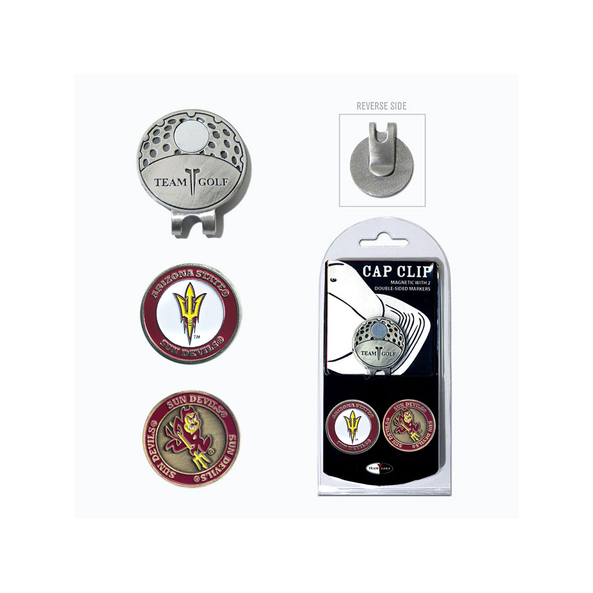 Team Golf Arizona State Sun Devils Cap Clip & Magnetic Ball Markers