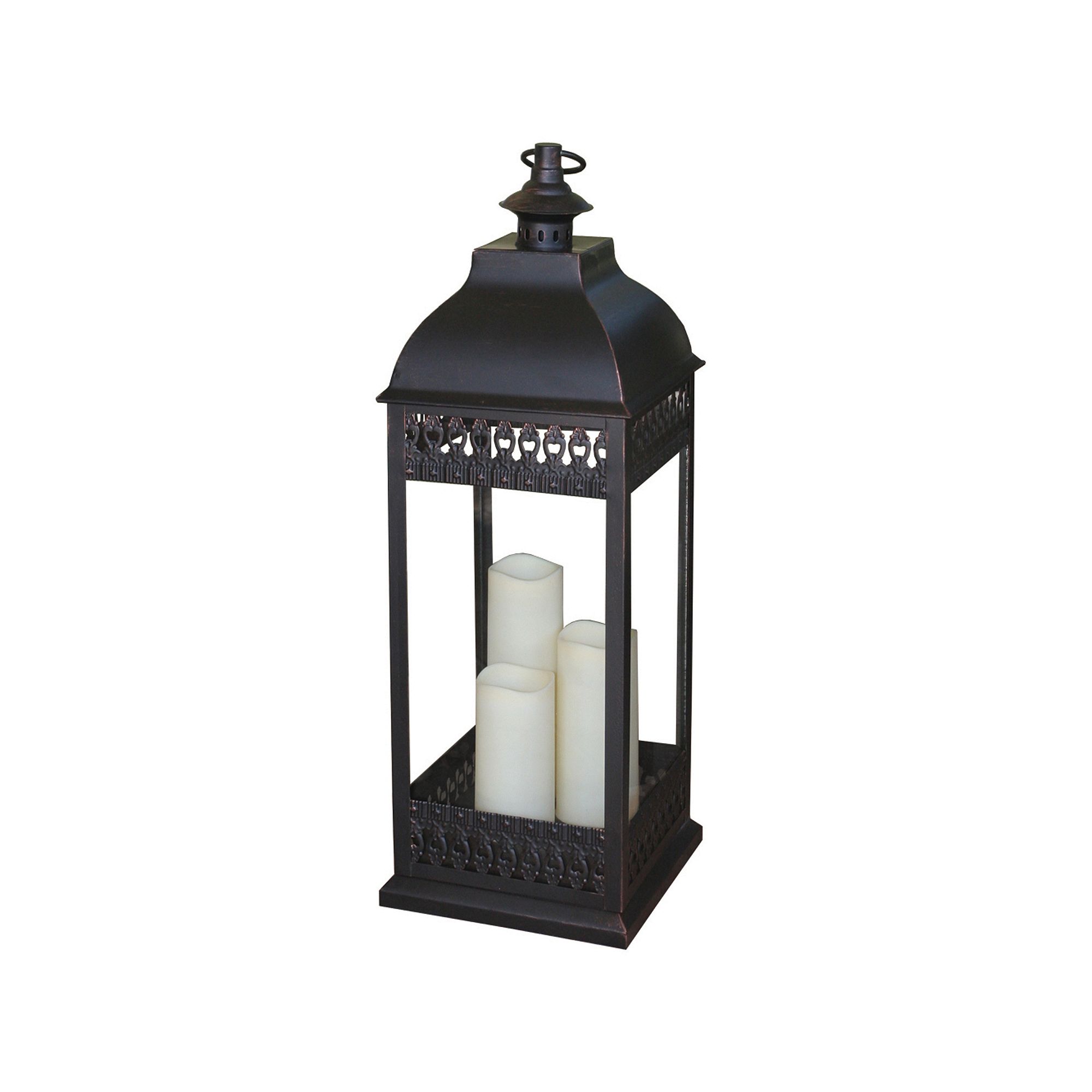 Smart Design San Nicola LED Lantern, Bronze