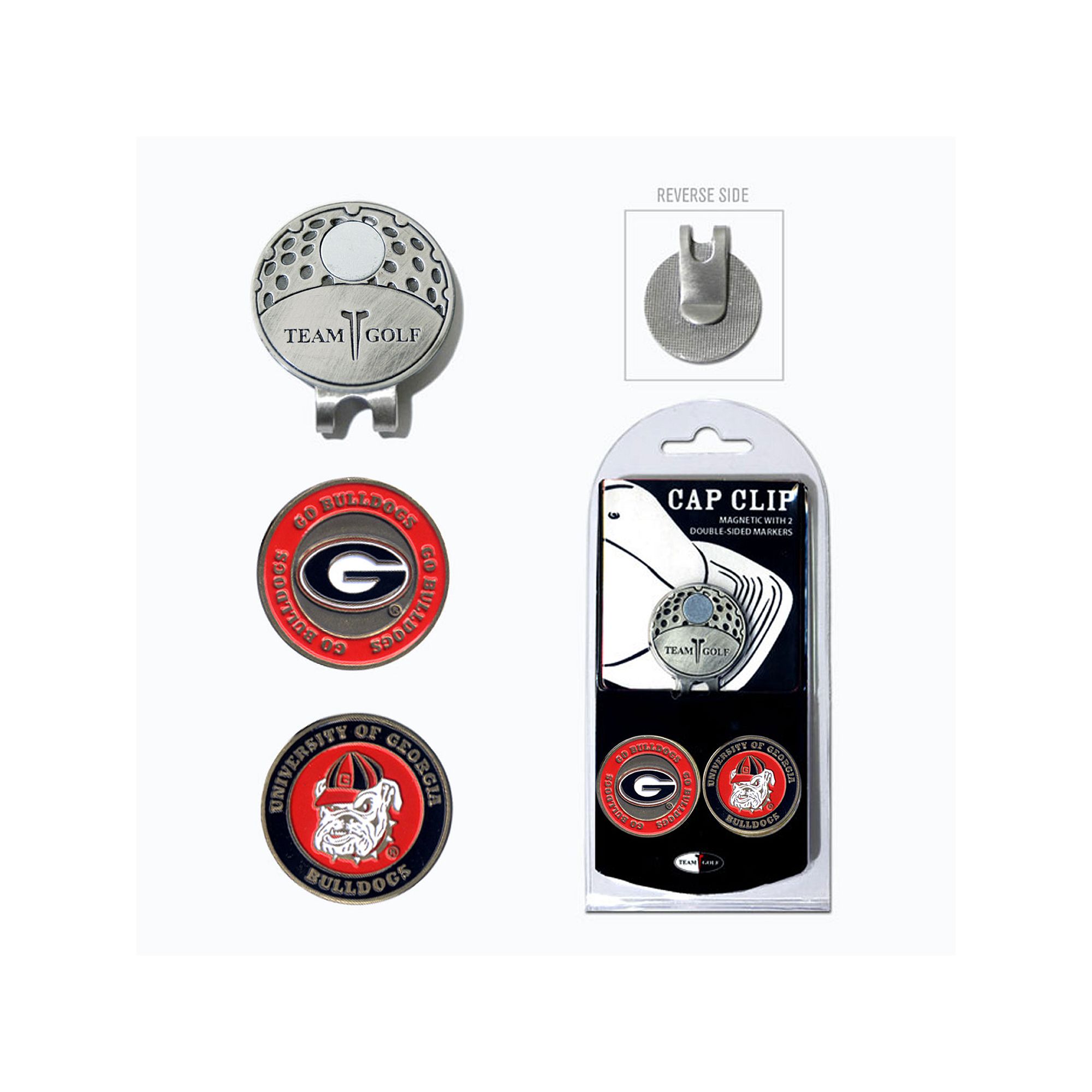 Team Golf Georgia Bulldogs Cap Clip & Magnetic Ball Markers
