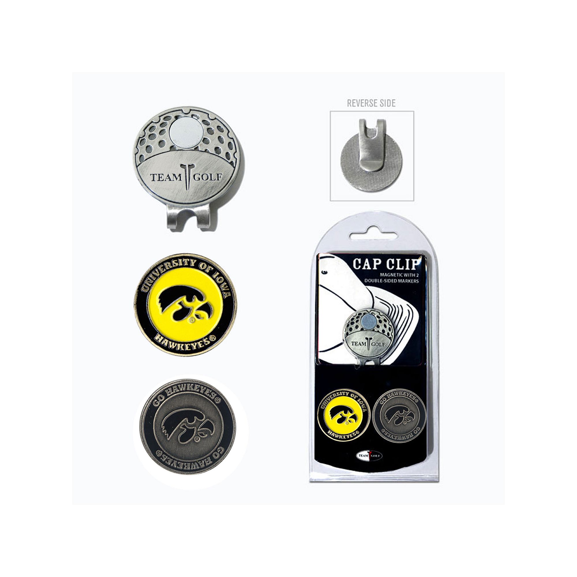 Team Golf Iowa Hawkeyes Cap Clip & Magnetic Ball Markers