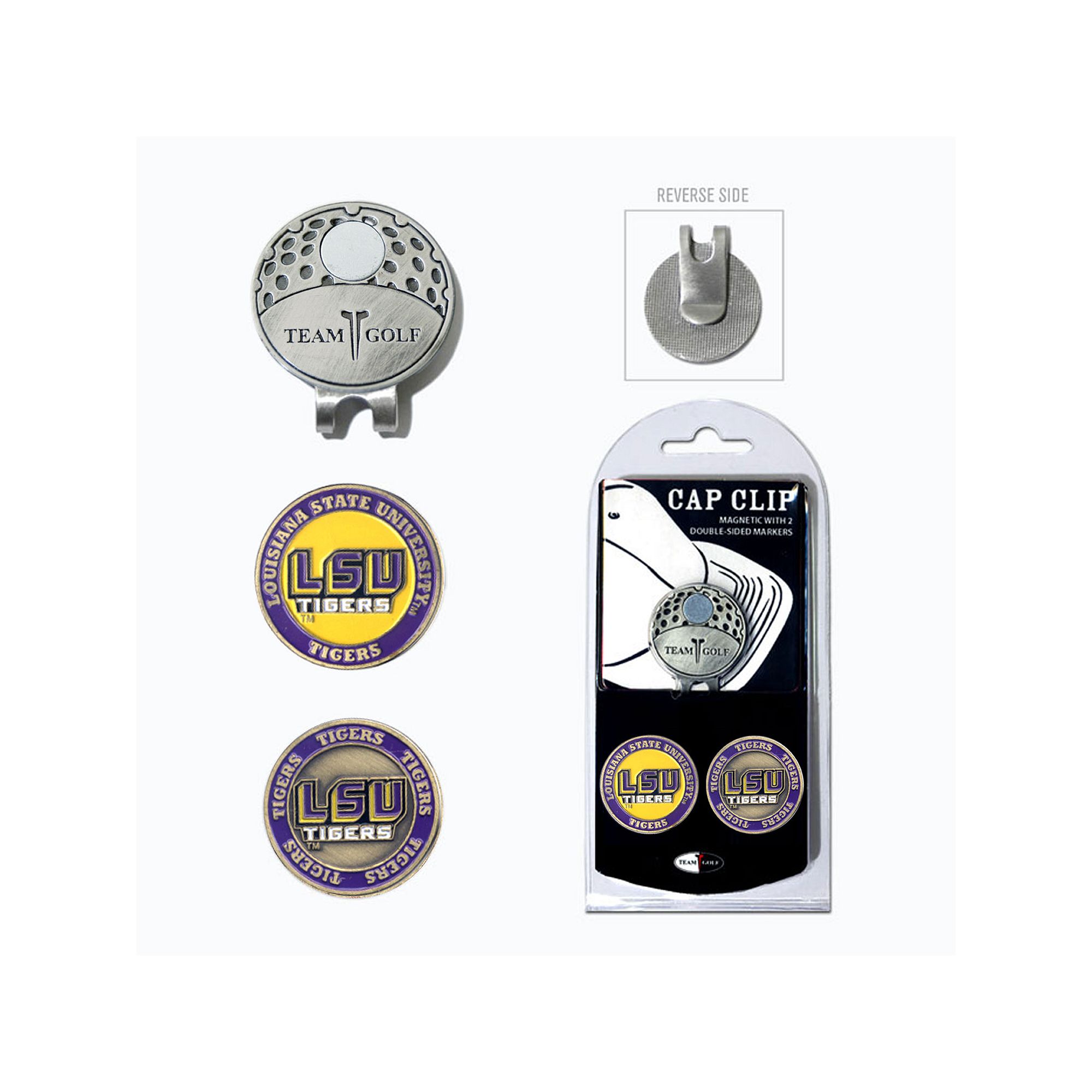 Team Golf LSU Tigers Cap Clip & Magnetic Ball Markers