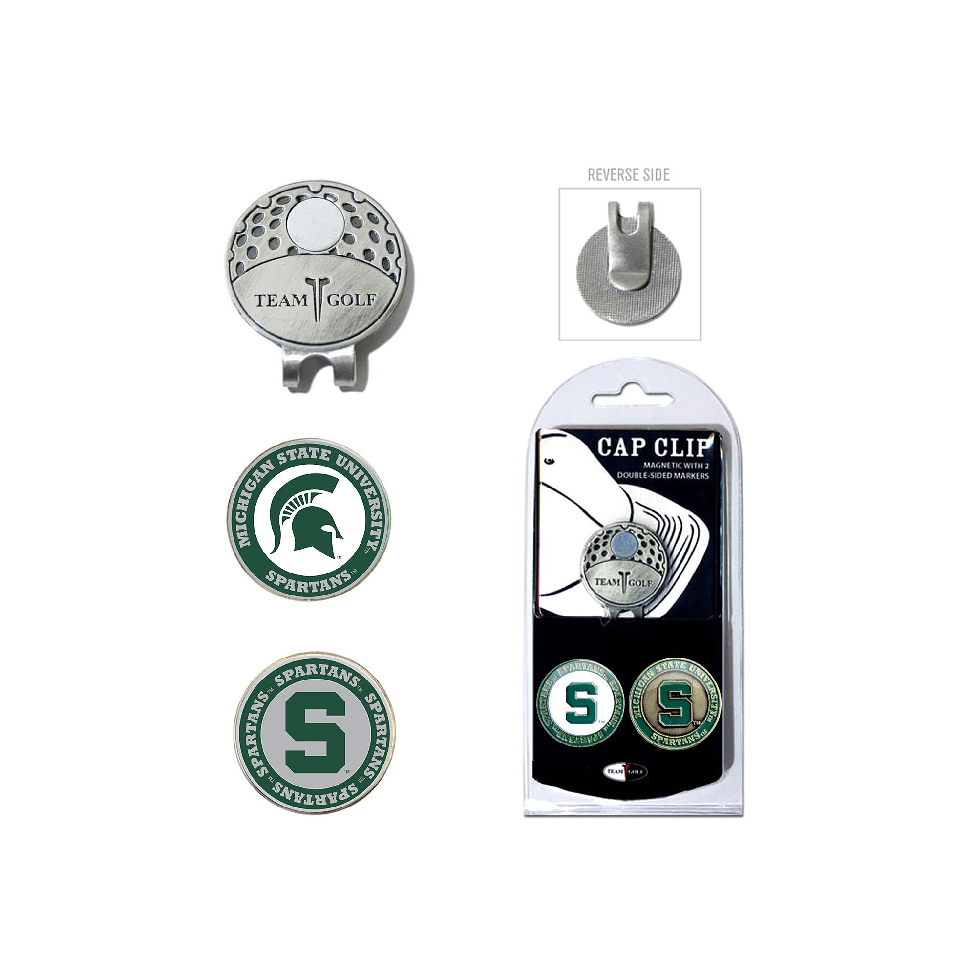 Team Golf Michigan State Spartans Cap Clip & Magnetic Ball Markers