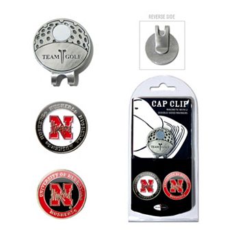 Team Golf Nebraska Cornhuskers Cap Clip & Magnetic Ball Markers