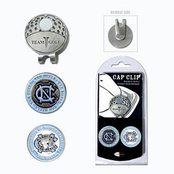 Team Golf North Carolina Tar Heels Cap Clip & Magnetic Ball Markers