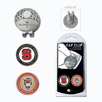 Team Golf North Carolina State Wolfpack Cap Clip & Magnetic Ball Markers