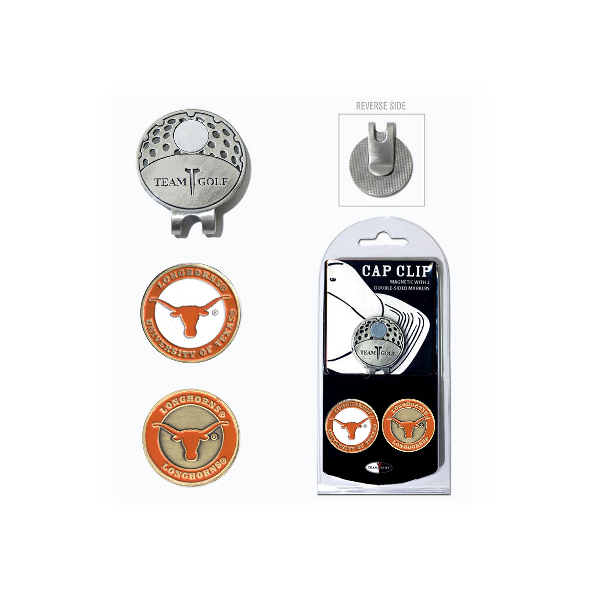 Team Golf Texas Longhorns Cap Clip & Magnetic Ball Markers