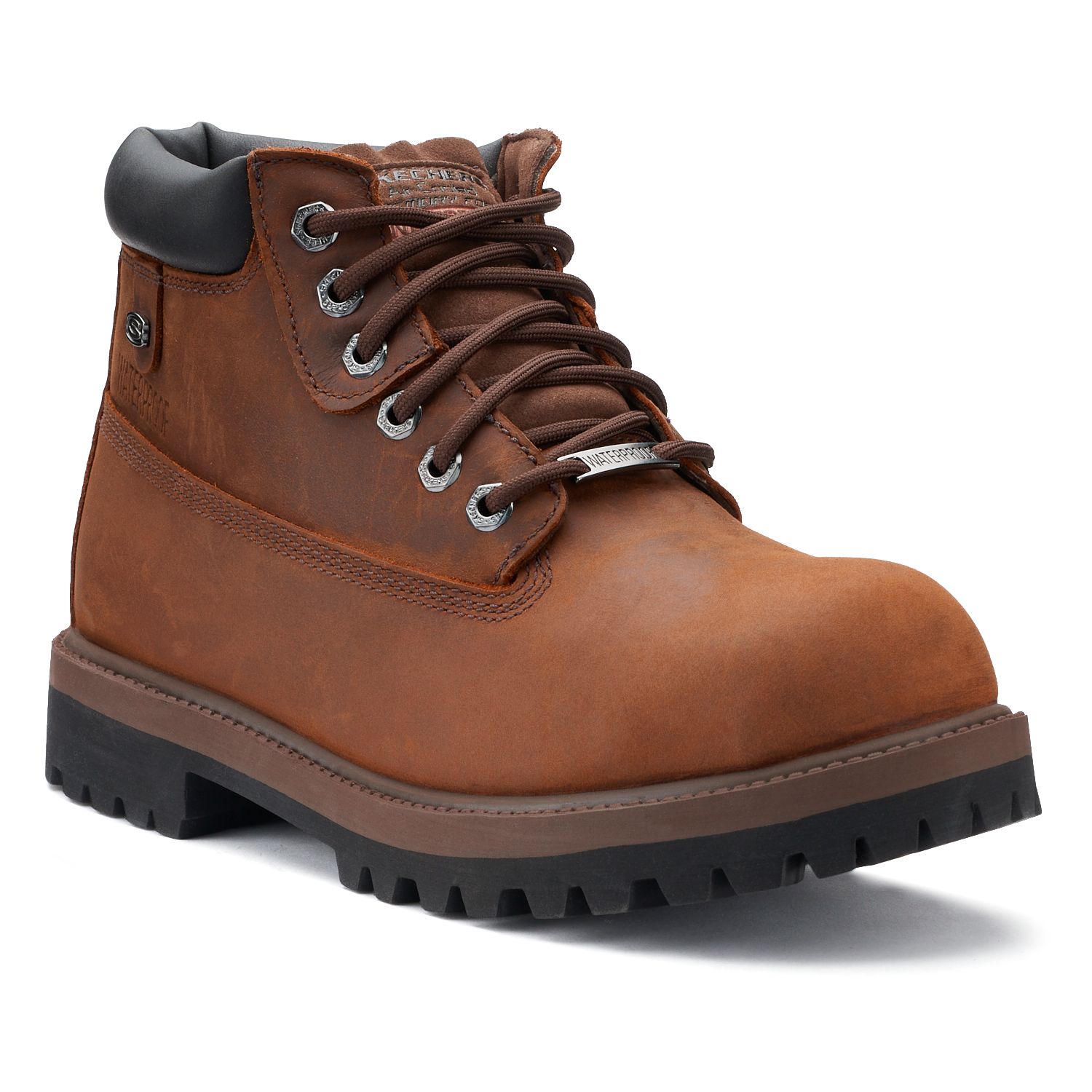 skechers verdict men's leather work boots