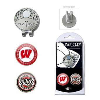 Team Golf Wisconsin Badgers Cap Clip & Magnetic Ball Markers