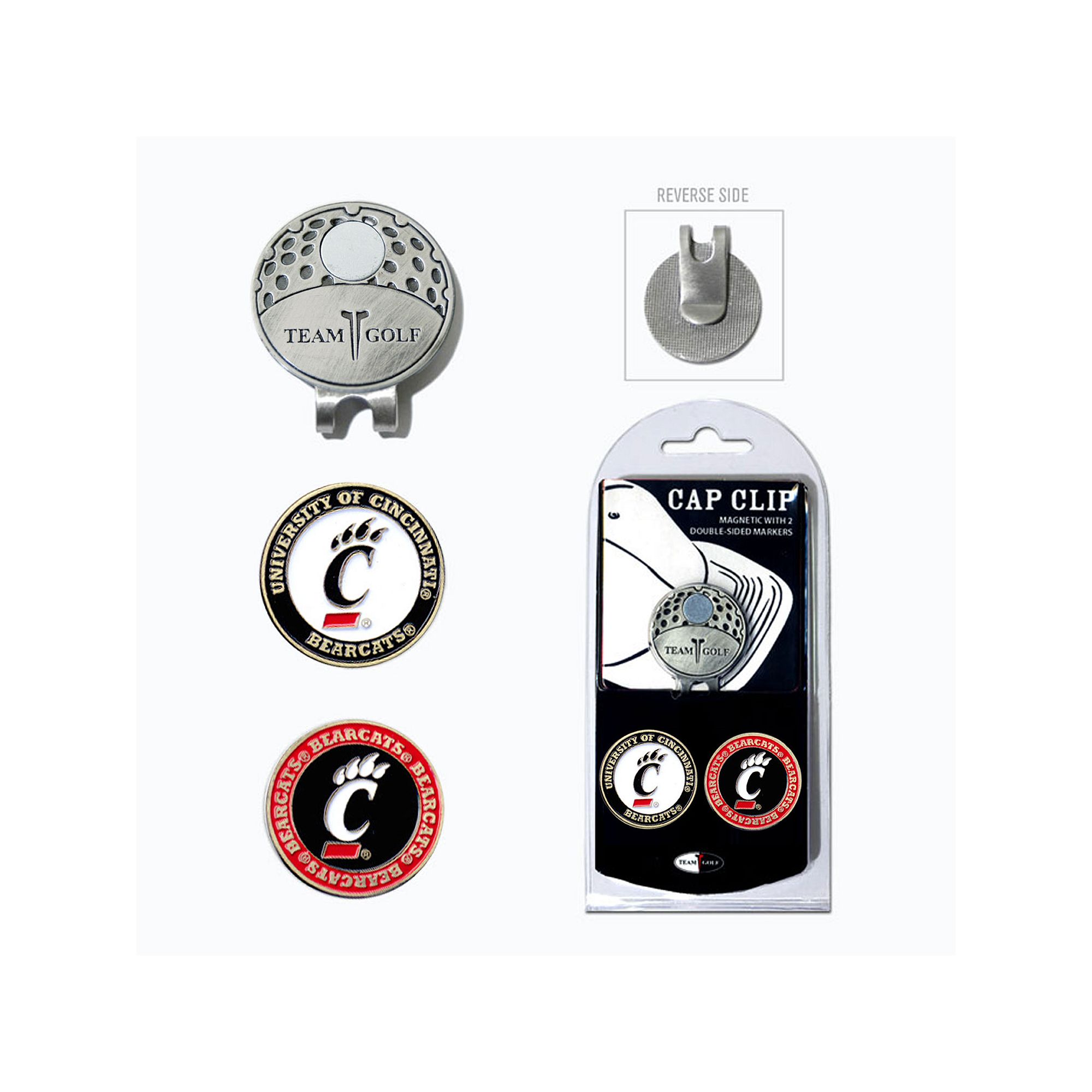 Team Golf Cincinnati Bearcats Cap Clip & Magnetic Ball Markers