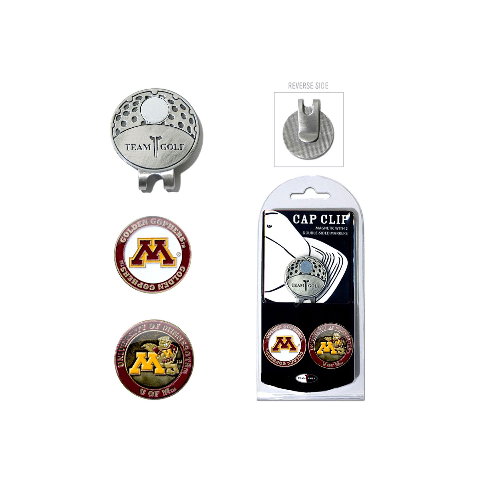 Team Golf Minnesota Golden Gophers Cap Clip & Magnetic Ball Markers