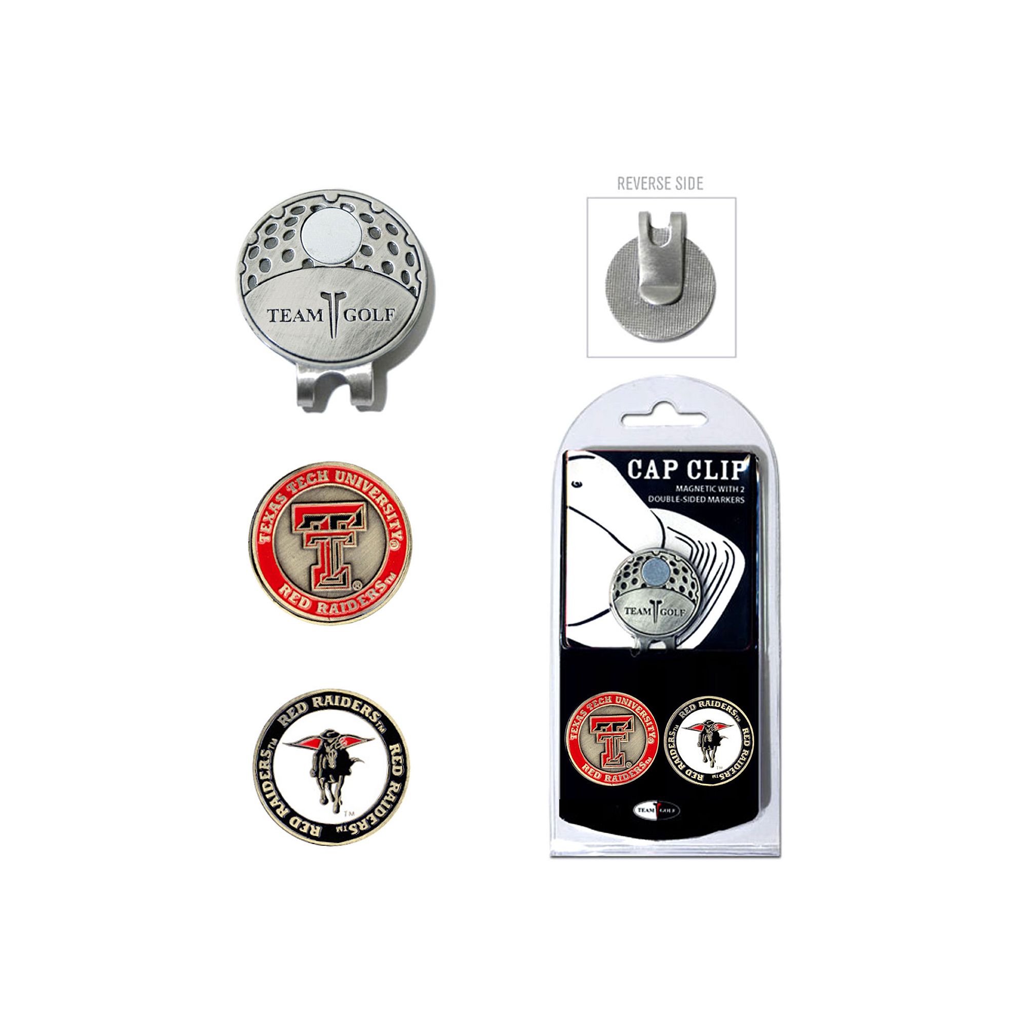 Team Golf Texas Tech Red Raiders Cap Clip & Magnetic Ball Markers