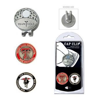 Team Golf Texas Tech Red Raiders Cap Clip & Magnetic Ball Markers