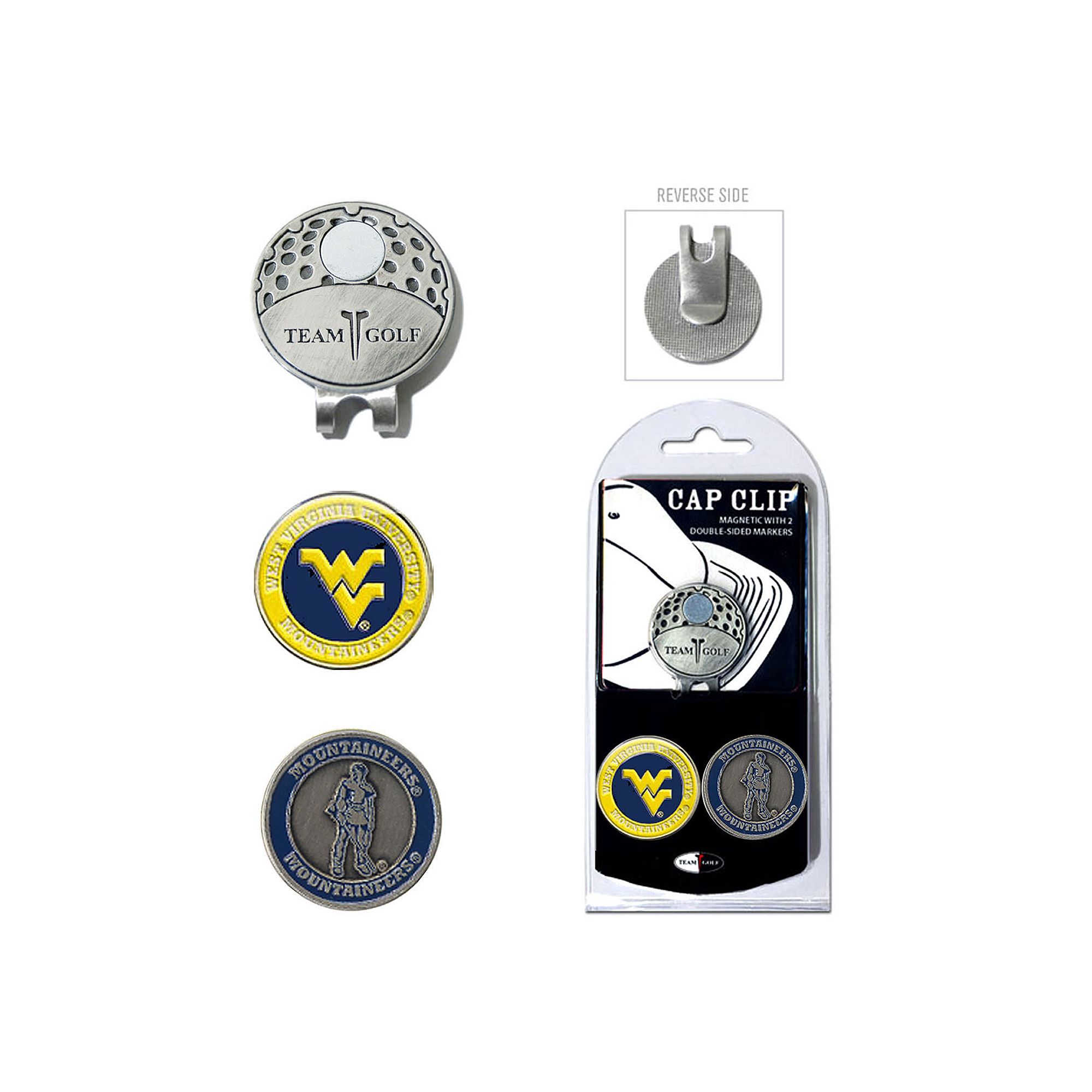 Team Golf West Virginia Mountaineers Cap Clip & Magnetic Ball Markers