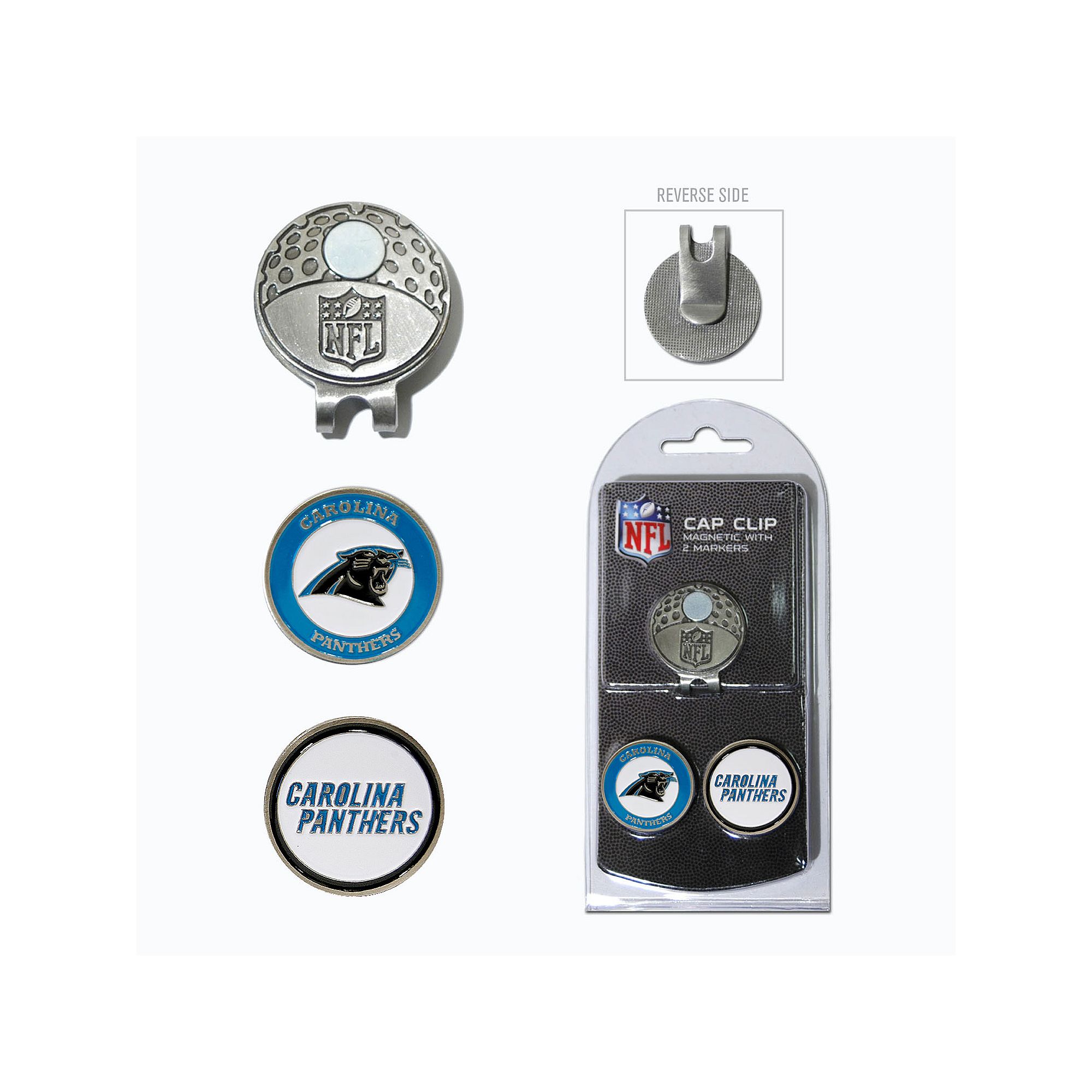 Team Golf Carolina Panthers Cap Clip & Magnetic Ball Markers