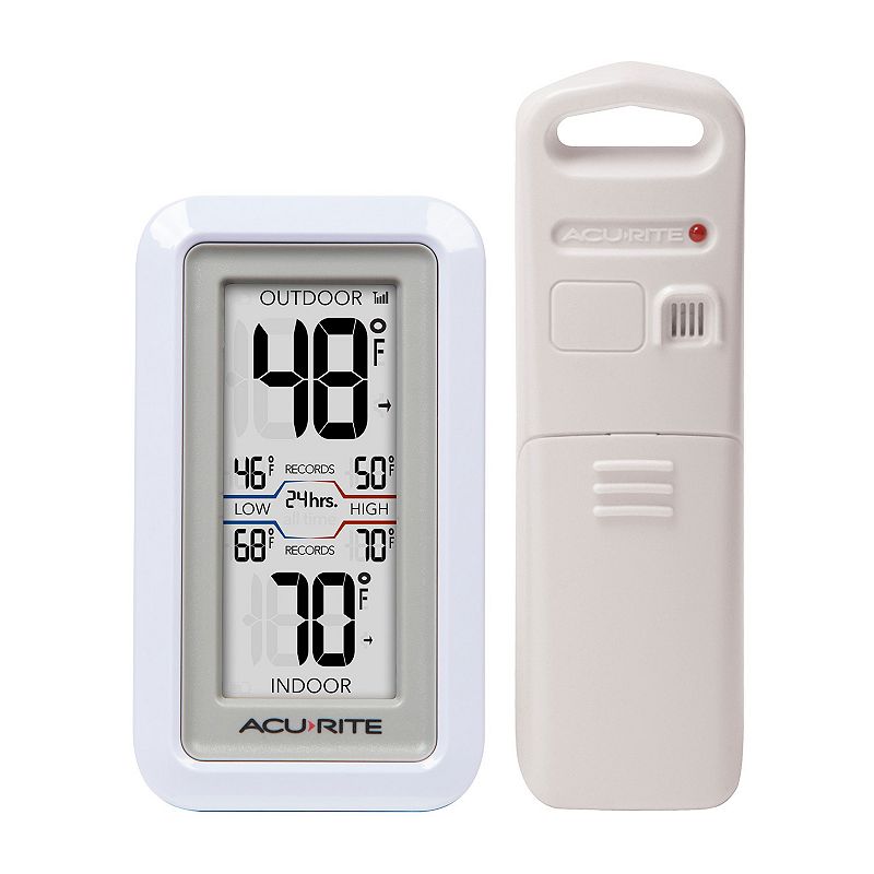 AcuRite Digital Indoor Outdoor Thermometer, Multicolor