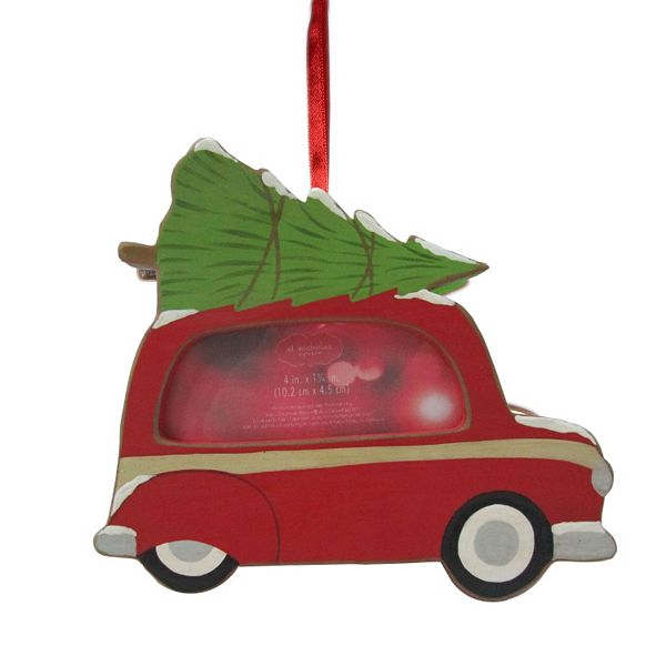 St. Nicholas Square® 4'' X 1.75'' Car With Christmas Tree Frame