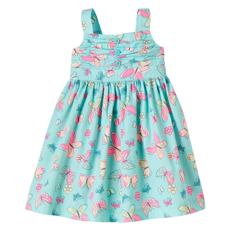 Blueberi Boulevard Ruched Dress - Baby Girl