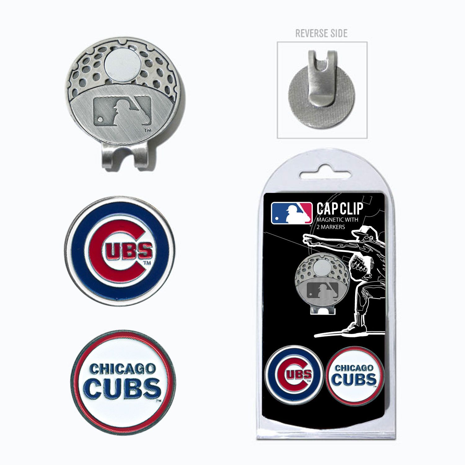 Team Golf Chicago Cubs 3-pack Poker Chip Ball Markers