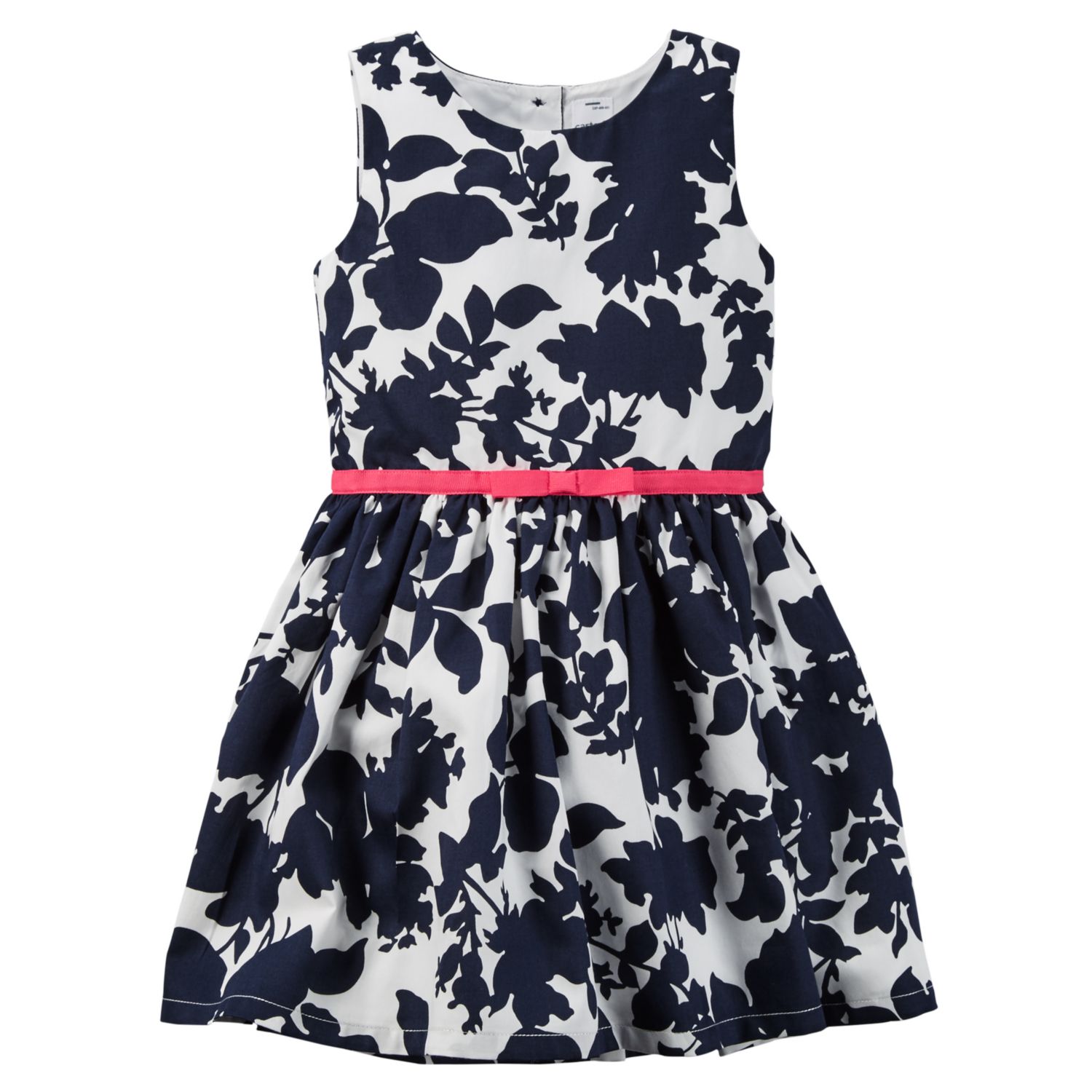 girls navy floral dress