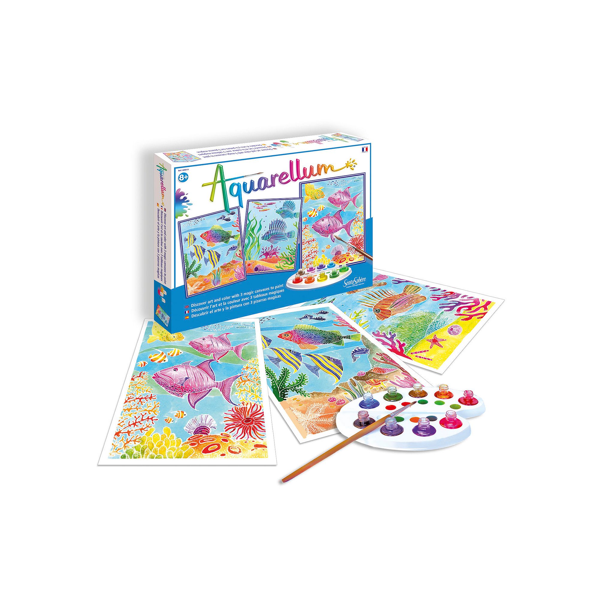 Aquarellum Large Coral Reefs Paint Set by SentoSphere USA, Multicolor