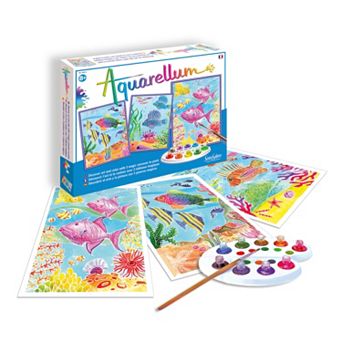 Aquarellum Large Coral Reefs Paint Set by SentoSphere USA