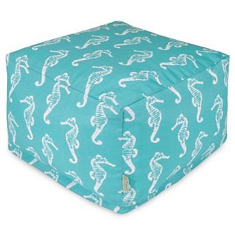 Majestic Home Goods Seahorse Indoor Outdoor Large Ottoman