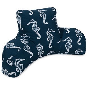 Majestic Home Goods Sea Horse Indoor Outdoor Backrest Pillow